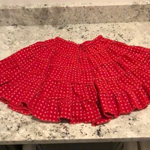 Mini Boden corduroy ruffle skirt in sz 5/6